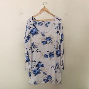 Pink Blush Maternity Floral Tunic